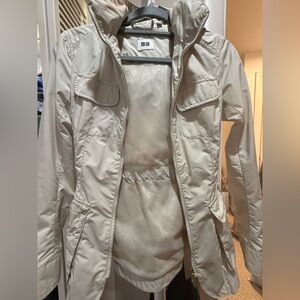 Uniqlo Women's Cream Utility Jacket with Flap Pockets